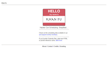 Tablet Screenshot of khanfu.com